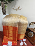 Cream with Red Kancheepuram Saree