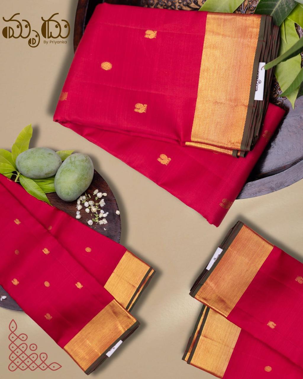 Rani Pink Kancheevaram Silk Saree