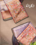 Lavender Kanchipuram Silk Saree