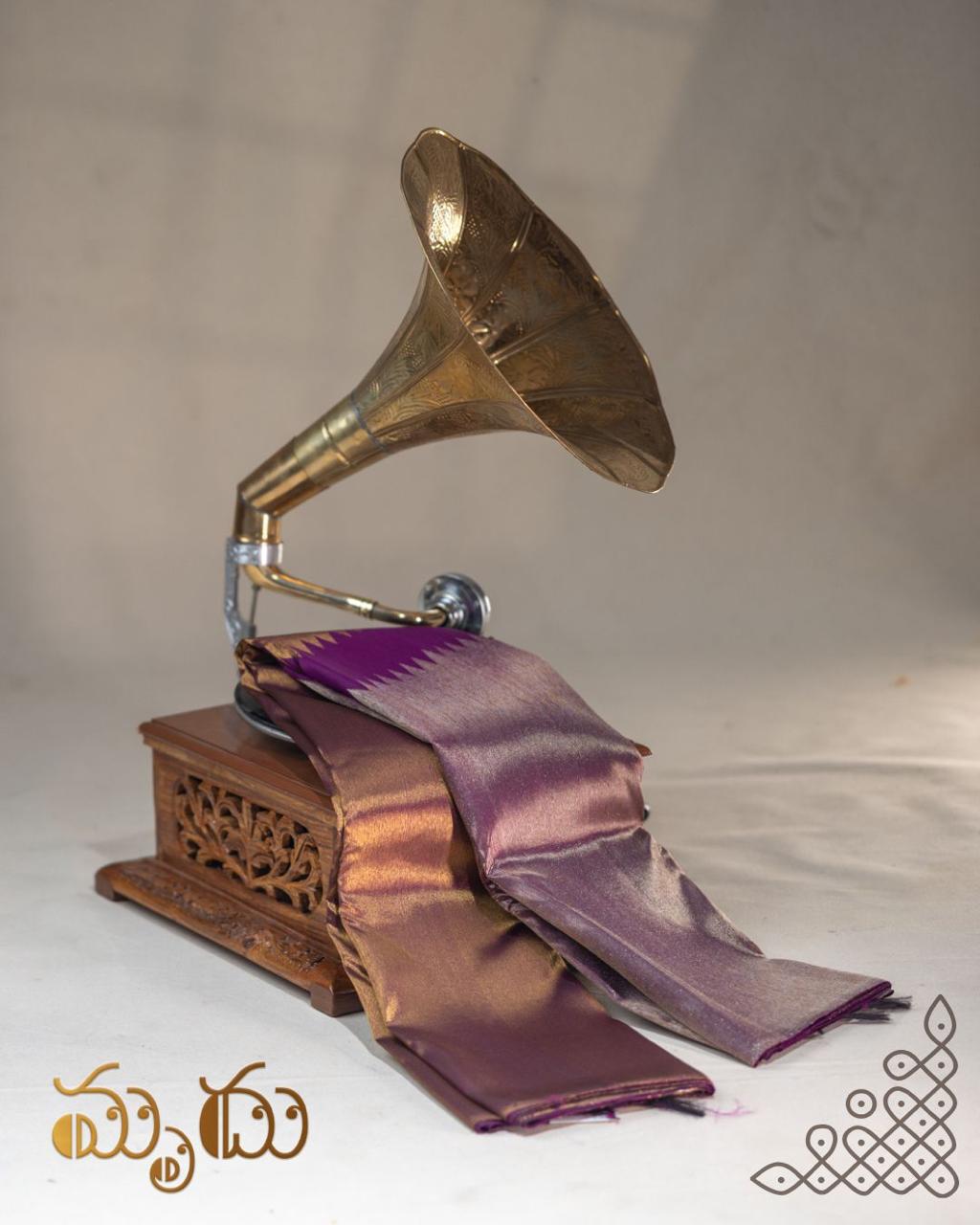 Lavender Gold Tissue Kancheepuram Silk Saree
