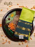 Parrot Green Kancheepuram Silk Saree