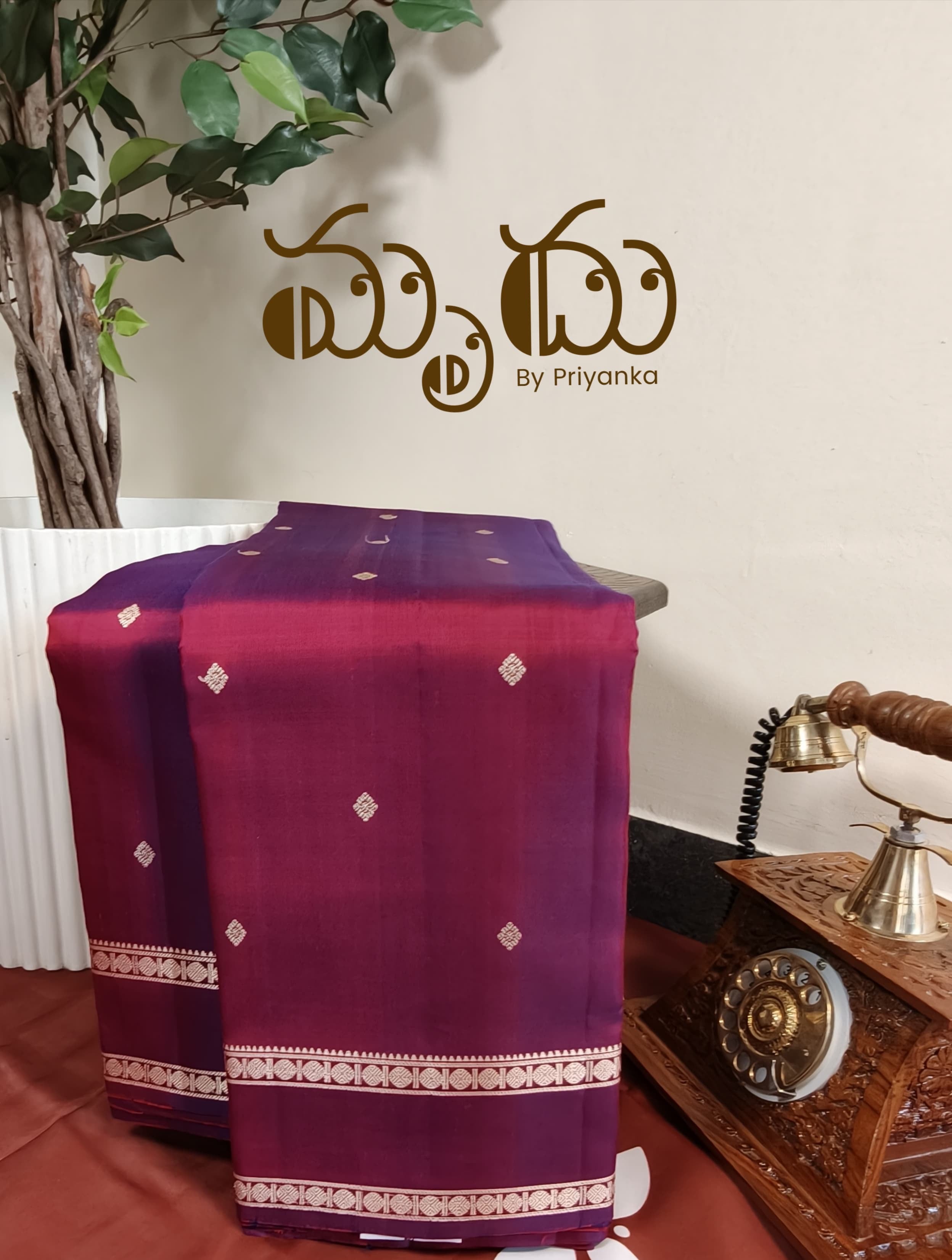 Premium Magenta Kancheevaram Silk Saree