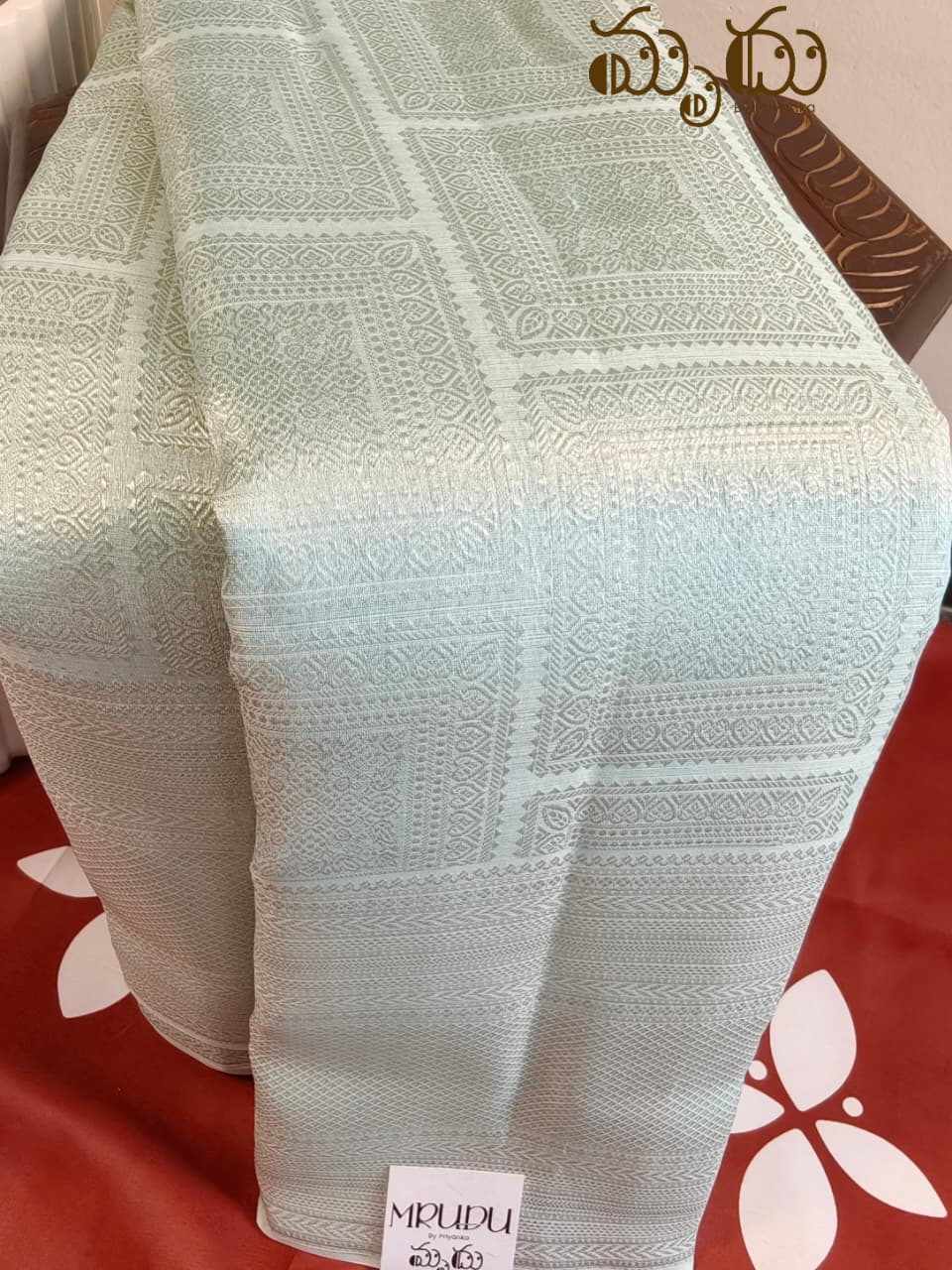 Light Blue Kancheepuram Organza Saree