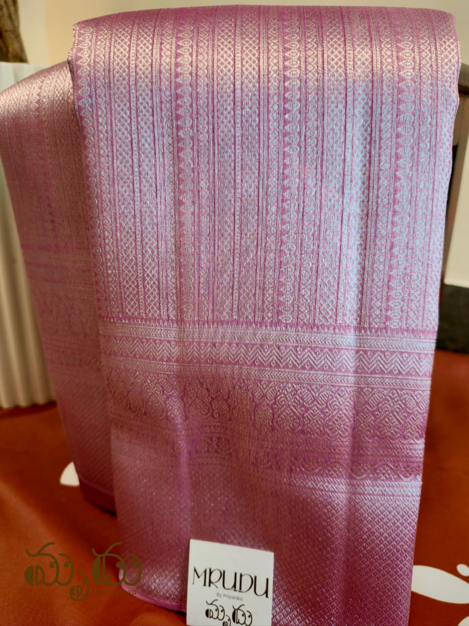 Purple Kancheepuram Organza Saree
